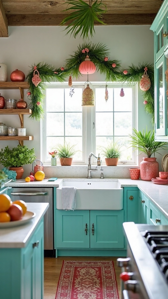 tropical christmas kitchen decor paradise