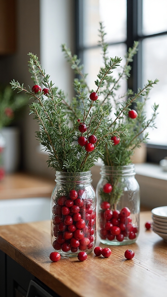 vibrant simple rustic versatile christmas centerpieces