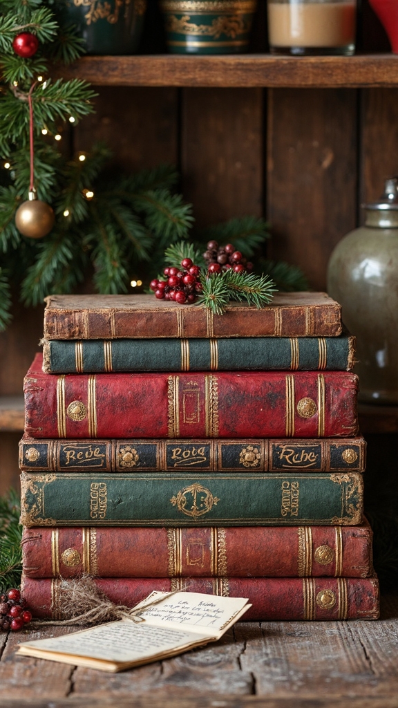 vintage christmas culinary storytelling displays