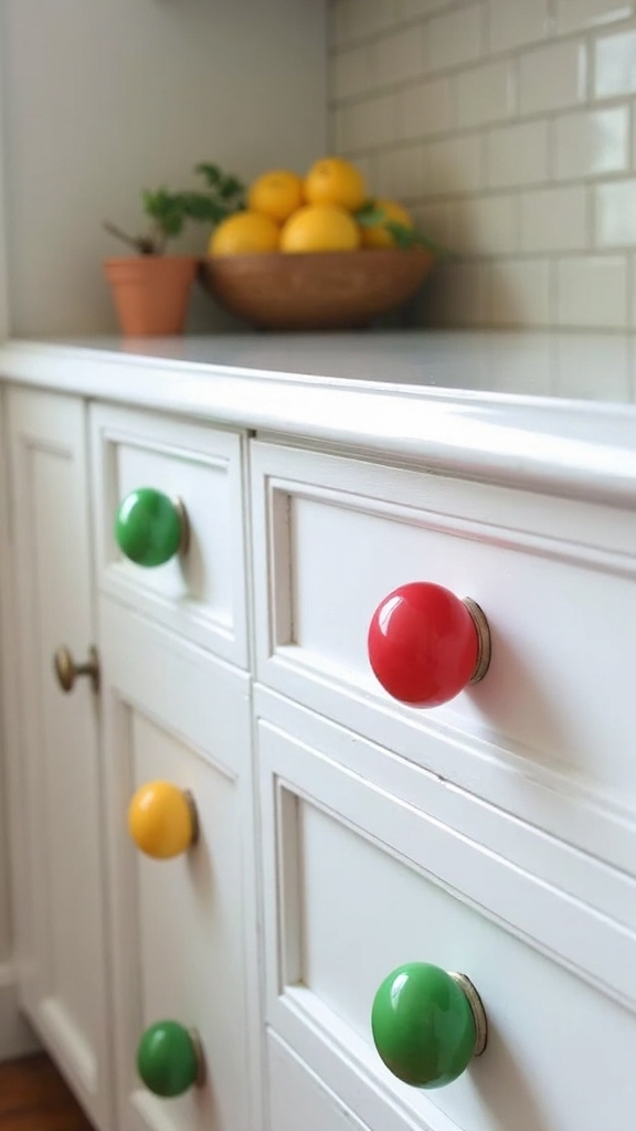 whimsical candy inspired cabinet hardware