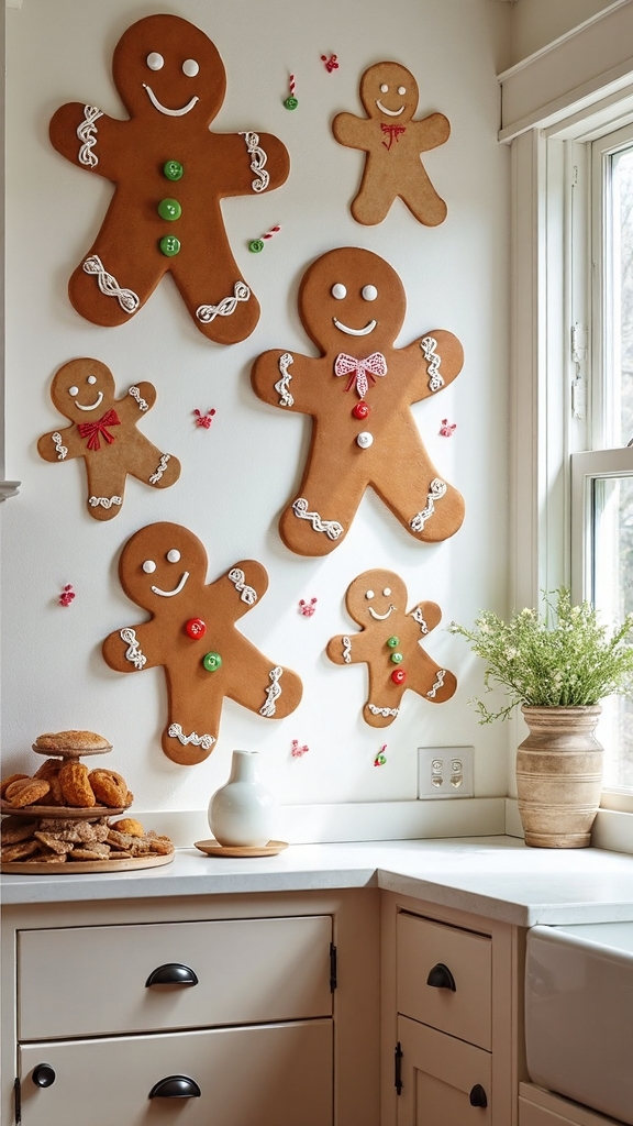 whimsical gingerbread themed kitchen decor inspiration