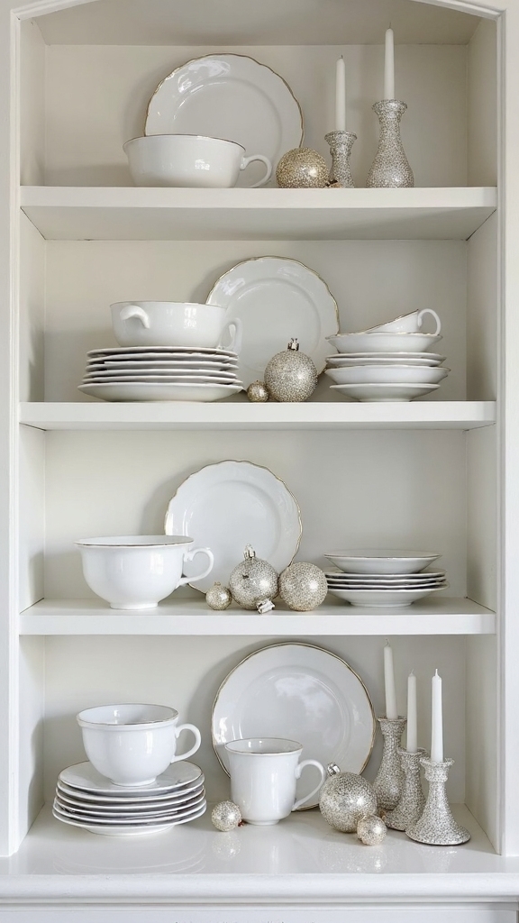 white ceramic holiday d cor display