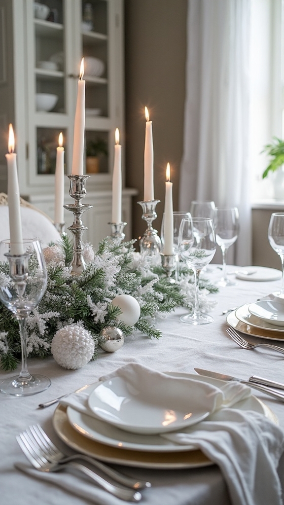 winter wonderland white centerpiece
