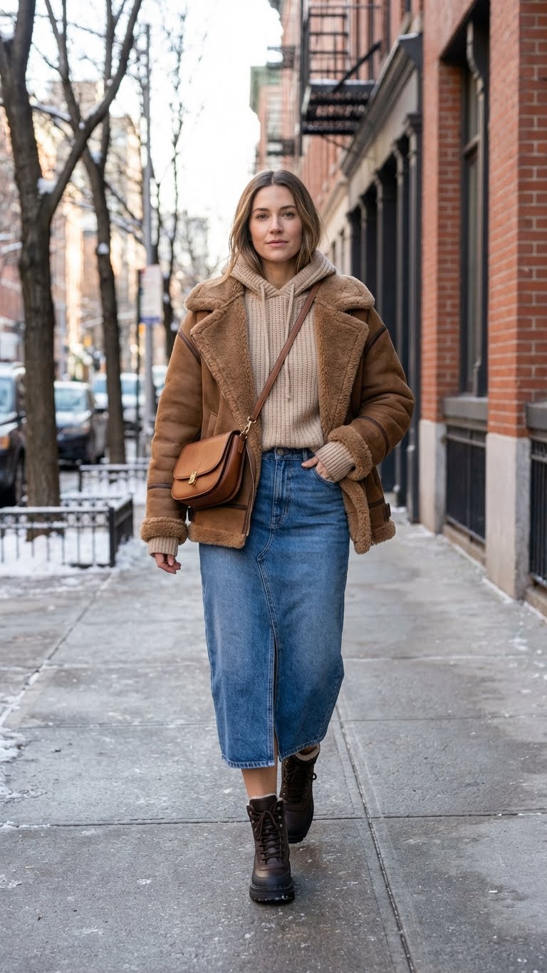 12 Long Winter Skirt Outfit Ideas That Blend Warmth and Elegance