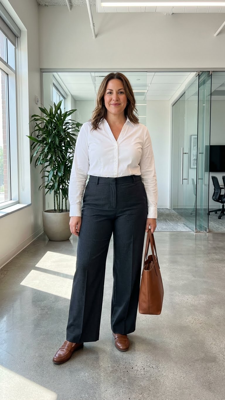 15 Midsize Office Outfit Ideas That Flatter Every Curve
