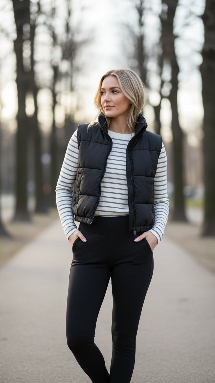 14 Casual Black Leggings Outfit Winter Ideas for Relaxed Days