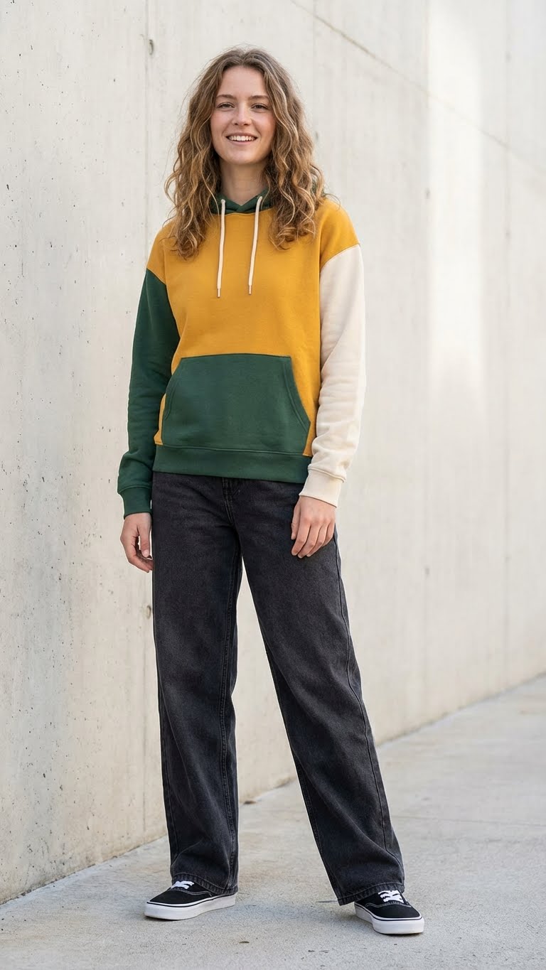 14 Hoodie and Baggy Jeans Outfit Ideas for Casual Days