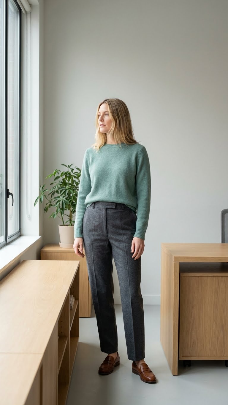 13 Green Office Outfit Ideas That Feel Fresh