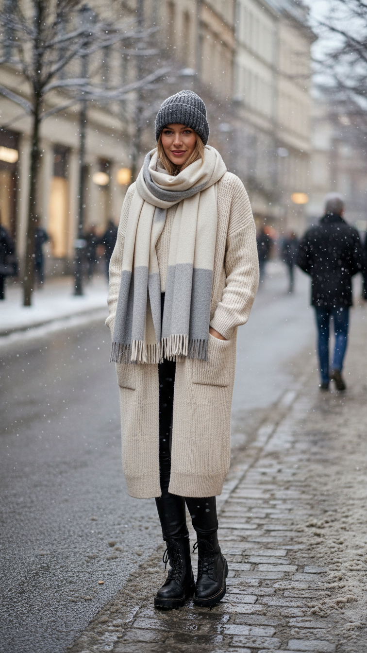 14 Trendy Leather Leggings Outfit Winter Ideas for Bold Looks