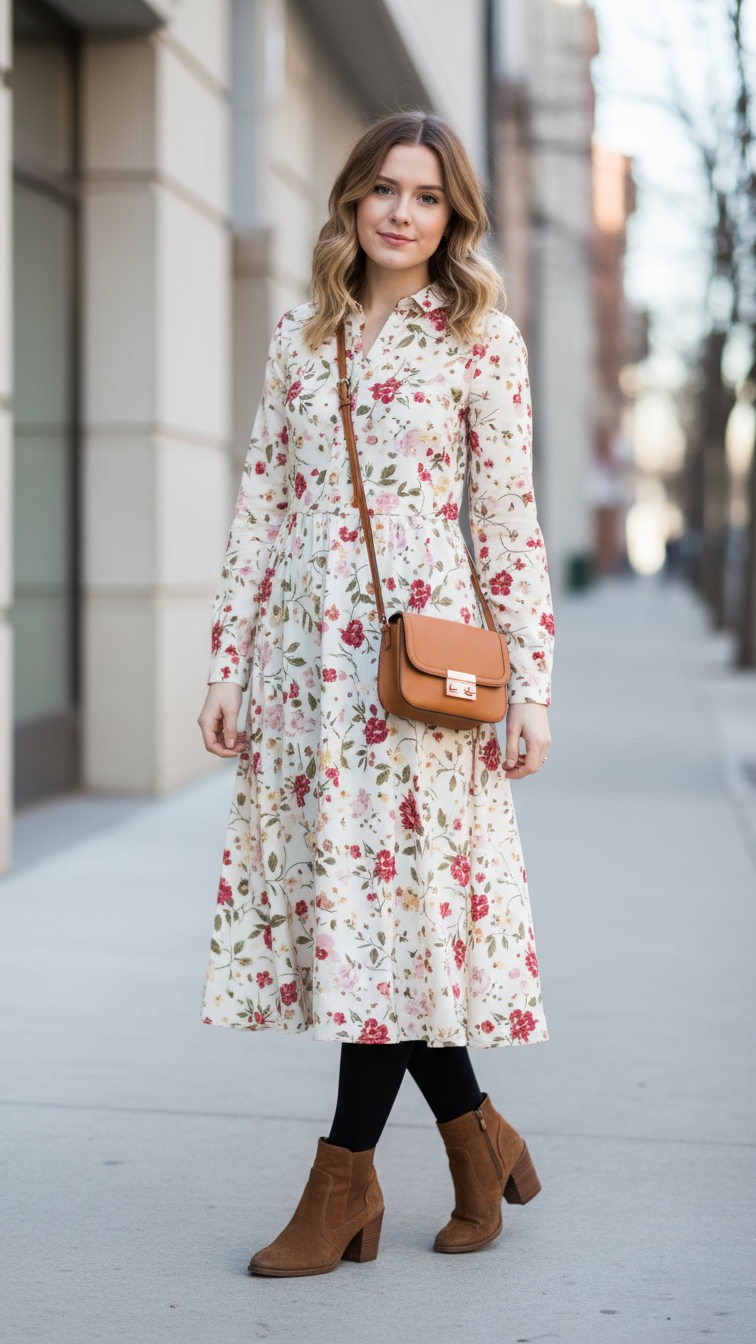 11 Cute Dresses With Leggings Winter Outfit Ideas