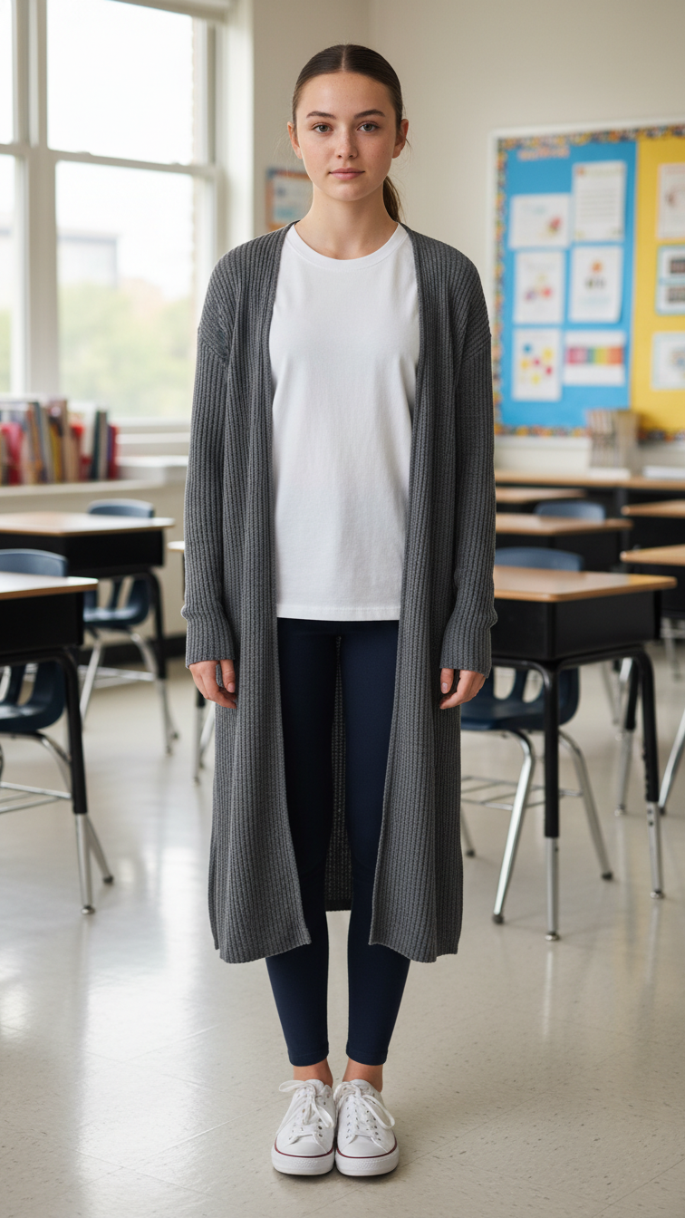 10 School-Friendly Leggings Outfit Winter Ideas for Teens