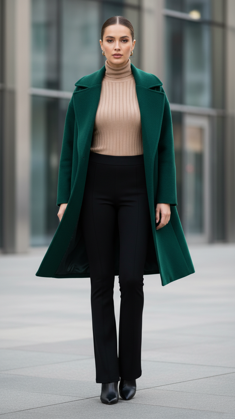 12 Black Flared Leggings Outfit Winter Looks That Trend Now