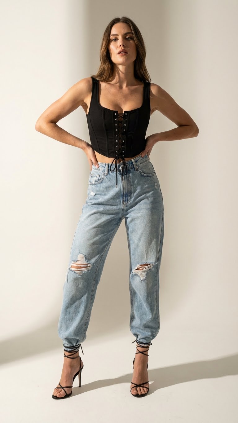 12 Baggy Ripped Jeans Outfit Ideas with an Edgy Twist