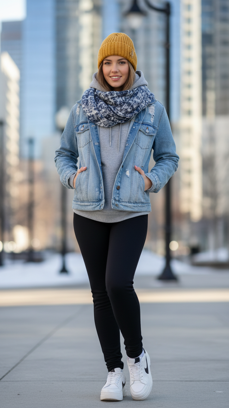 12 Warm Winter Leggings Outfit Ideas for Cold Weather Days