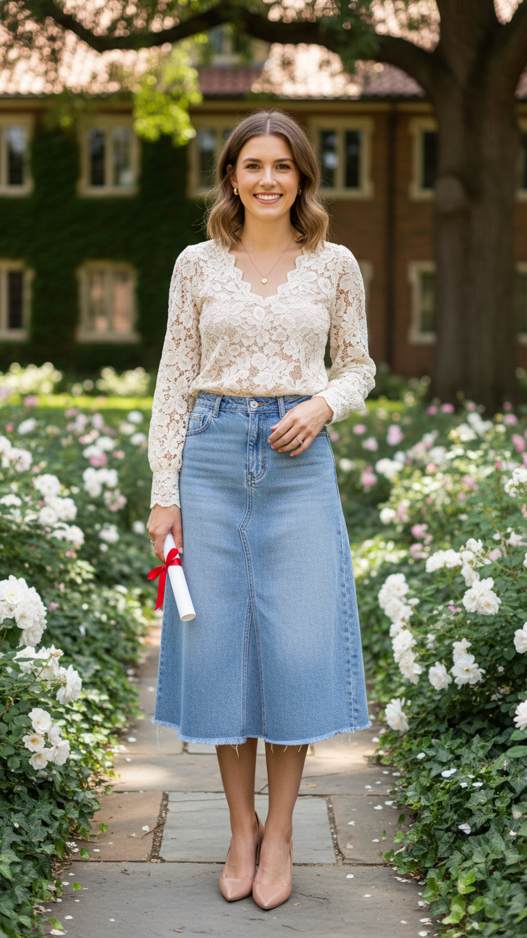 12 Graduation Skirt Outfit Ideas for a Feminine, Trendy Look