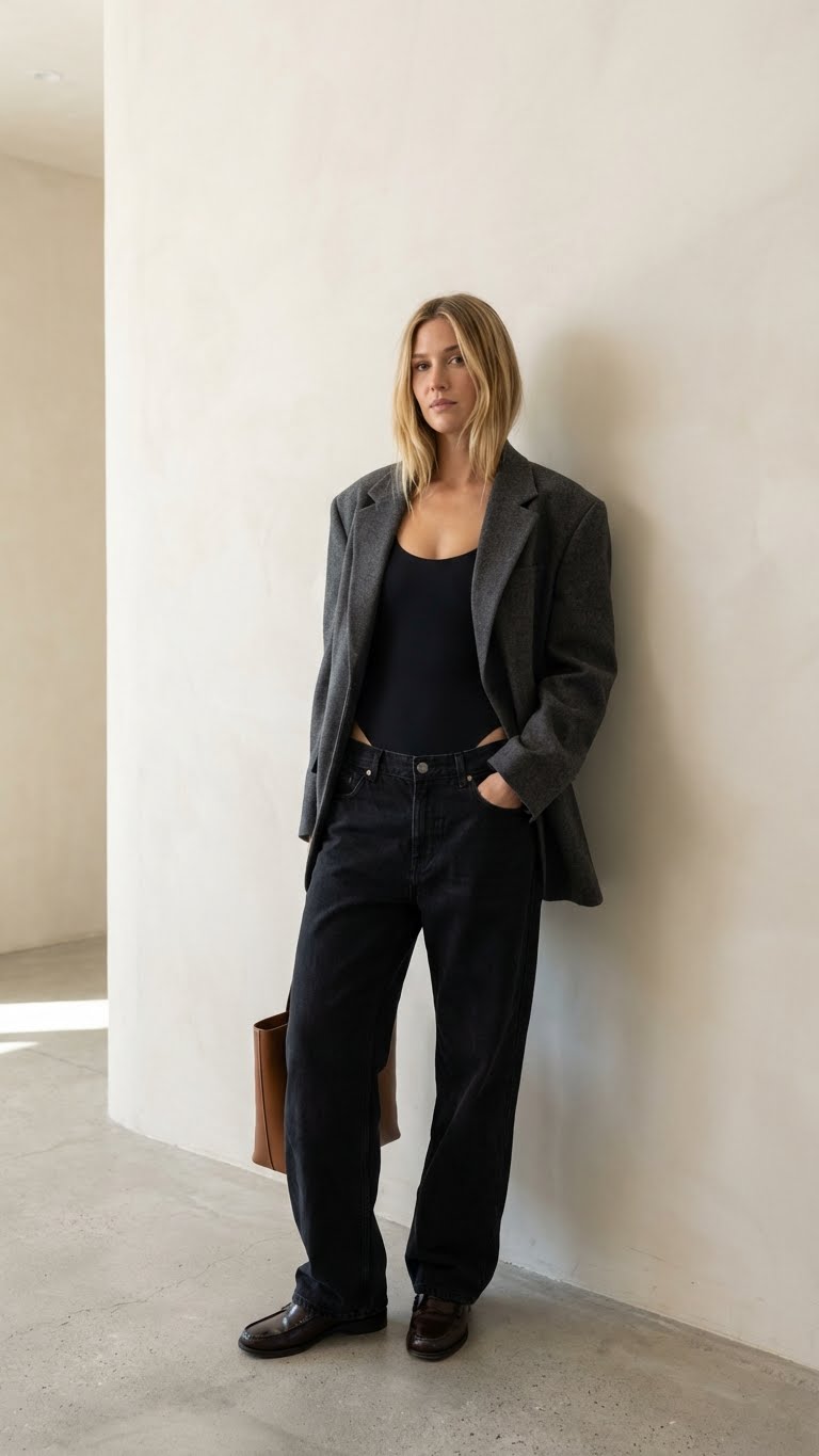 11 Baggy Black Jeans Outfit Ideas for Winter Styling