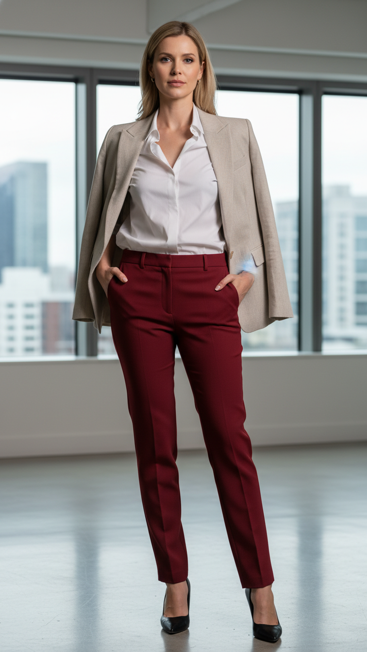 12 Red Office Outfit Ideas That Make a Bold Statement