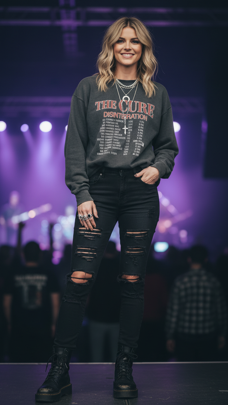 13 Rock Concert Outfit Ideas for Winter That Look Effortlessly Cool