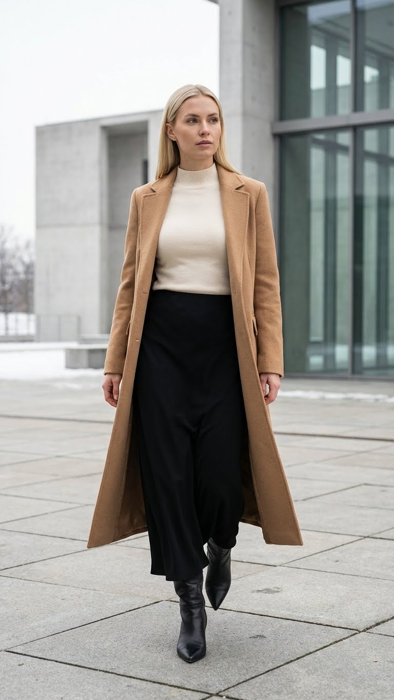 13 Black Maxi Skirt Outfit Ideas for Winter Grace