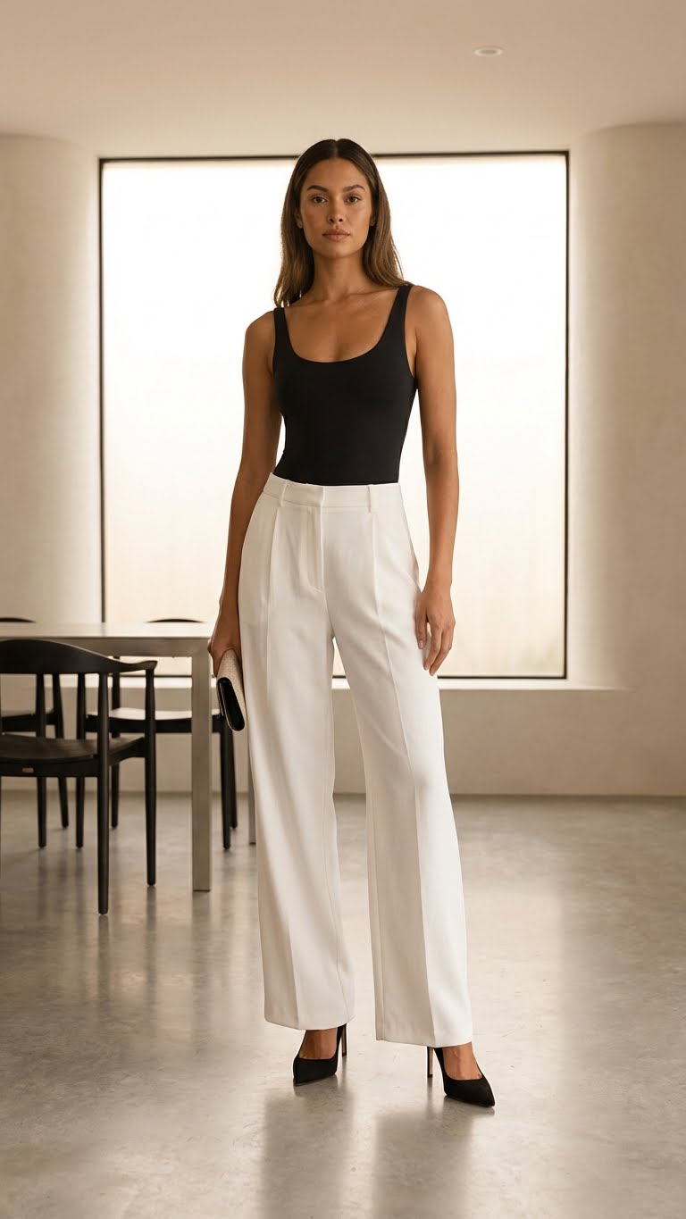 12 Black and White Dinner Outfit Ideas That Feel Timeless