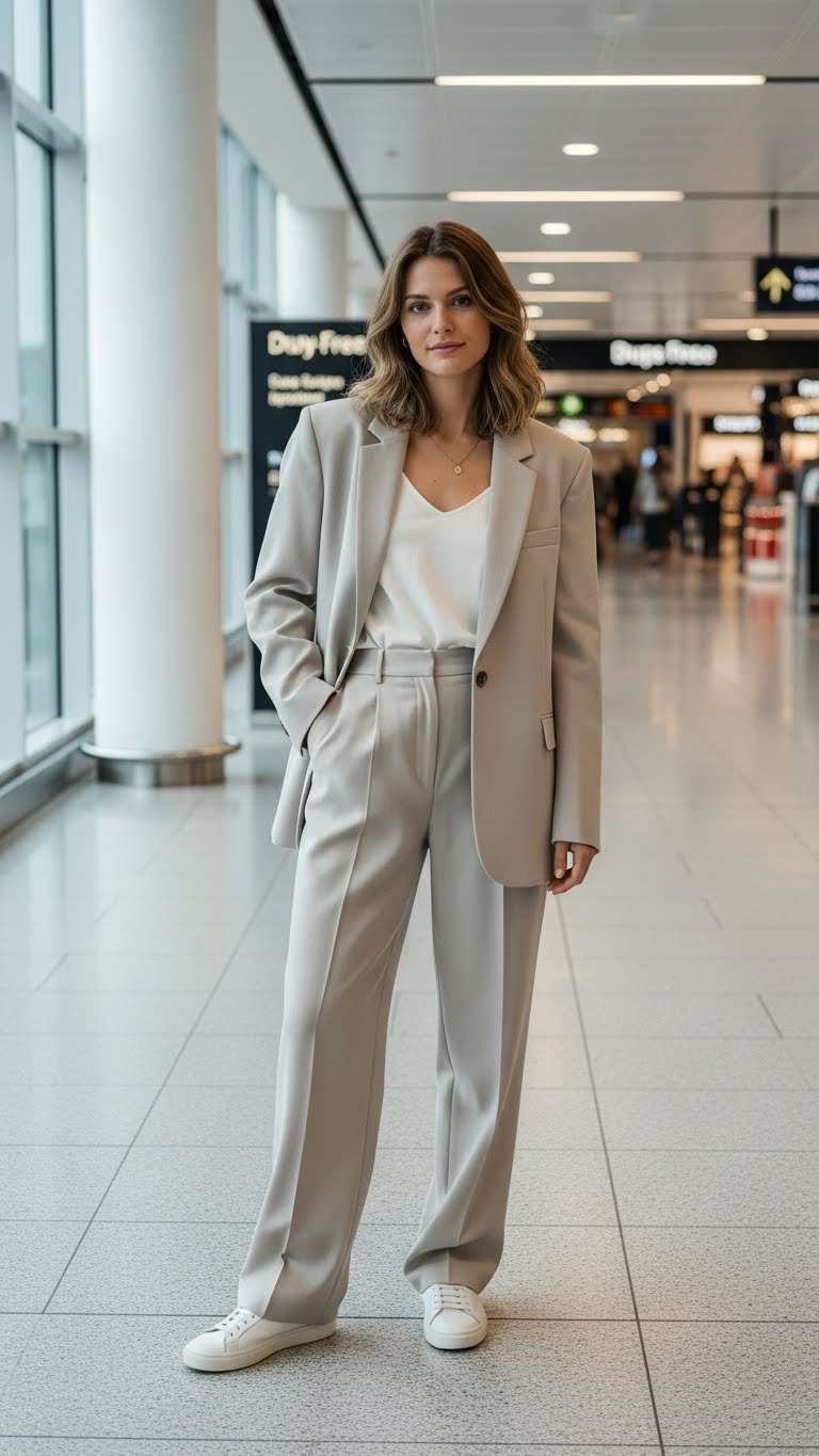 14 Old Money Airport Outfit Ideas for Luxe Travel Style
