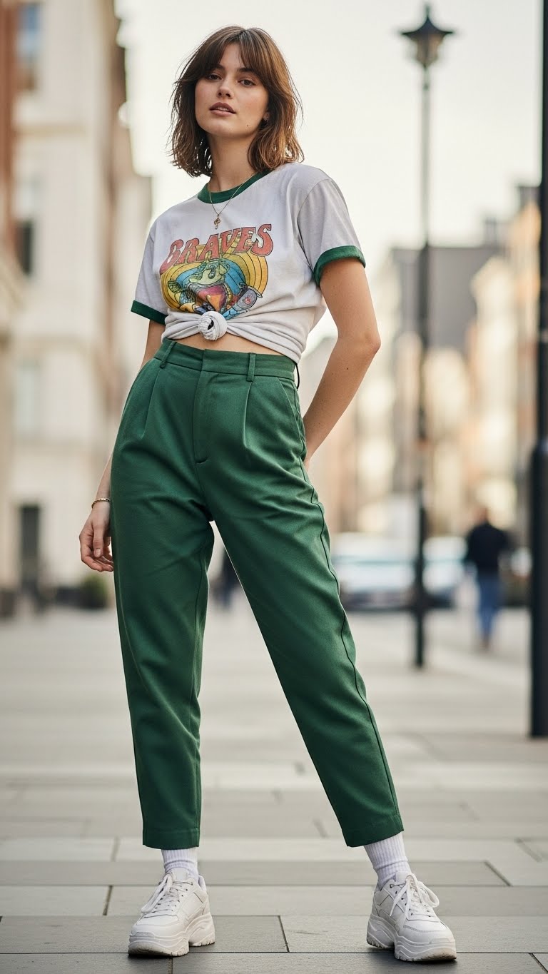 11 Green Trousers Outfit Ideas for a Fresh Fashion Moment