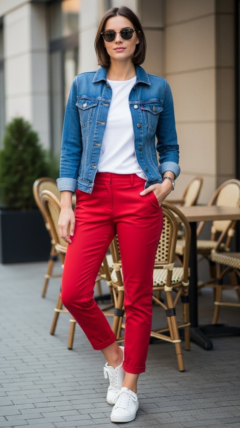 10 Red Trousers Outfit Ideas for a Statement Look