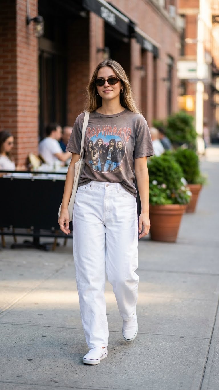11 White Baggy Jeans Outfit Ideas for a Clean and Chic Look