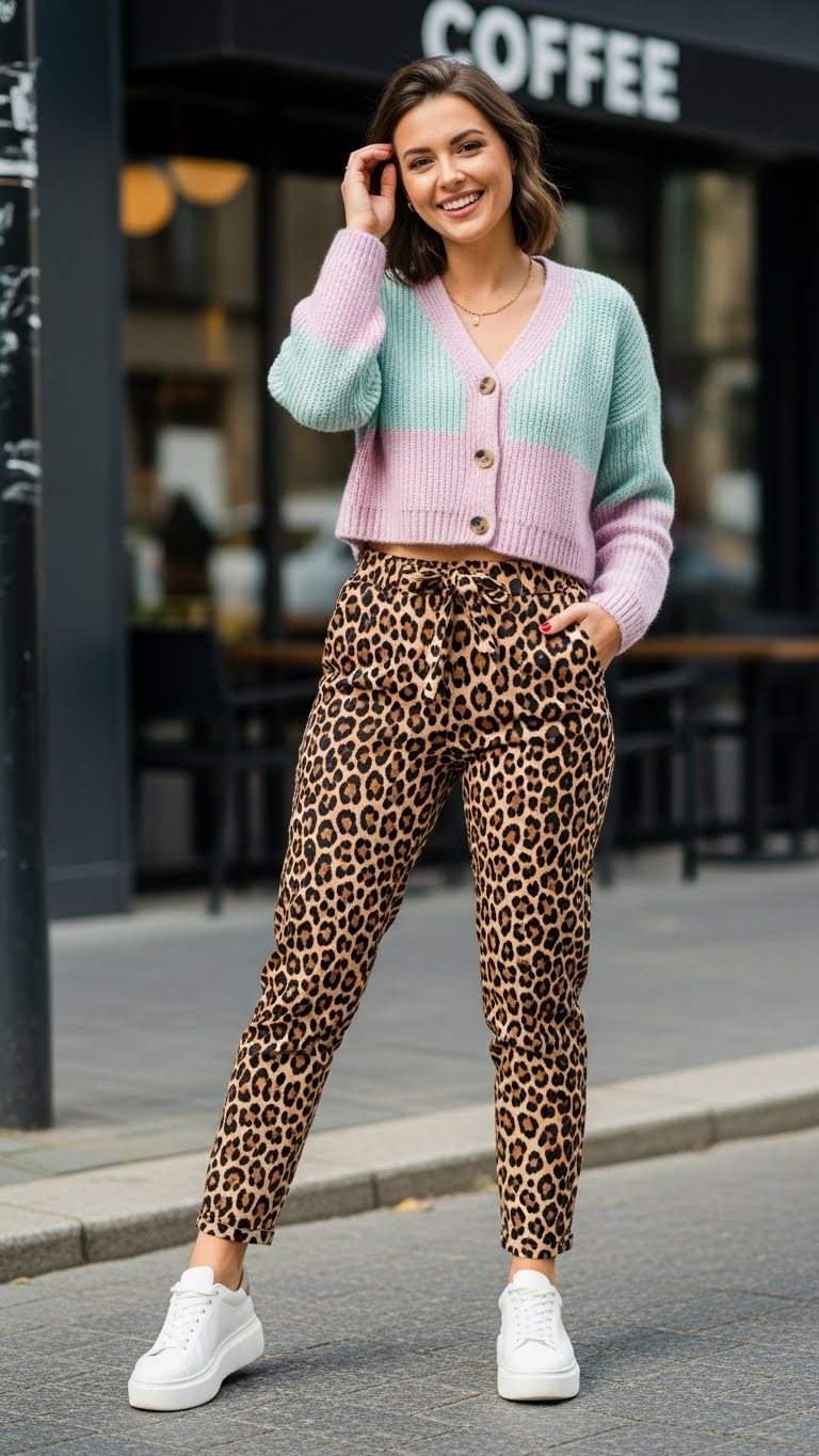 10 Leopard Print Trousers Outfit Ideas That Turn Heads