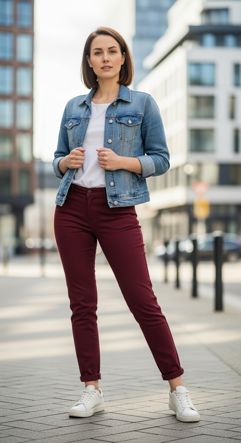 12 Chic Maroon Trousers Outfit Ideas for a Bold Look