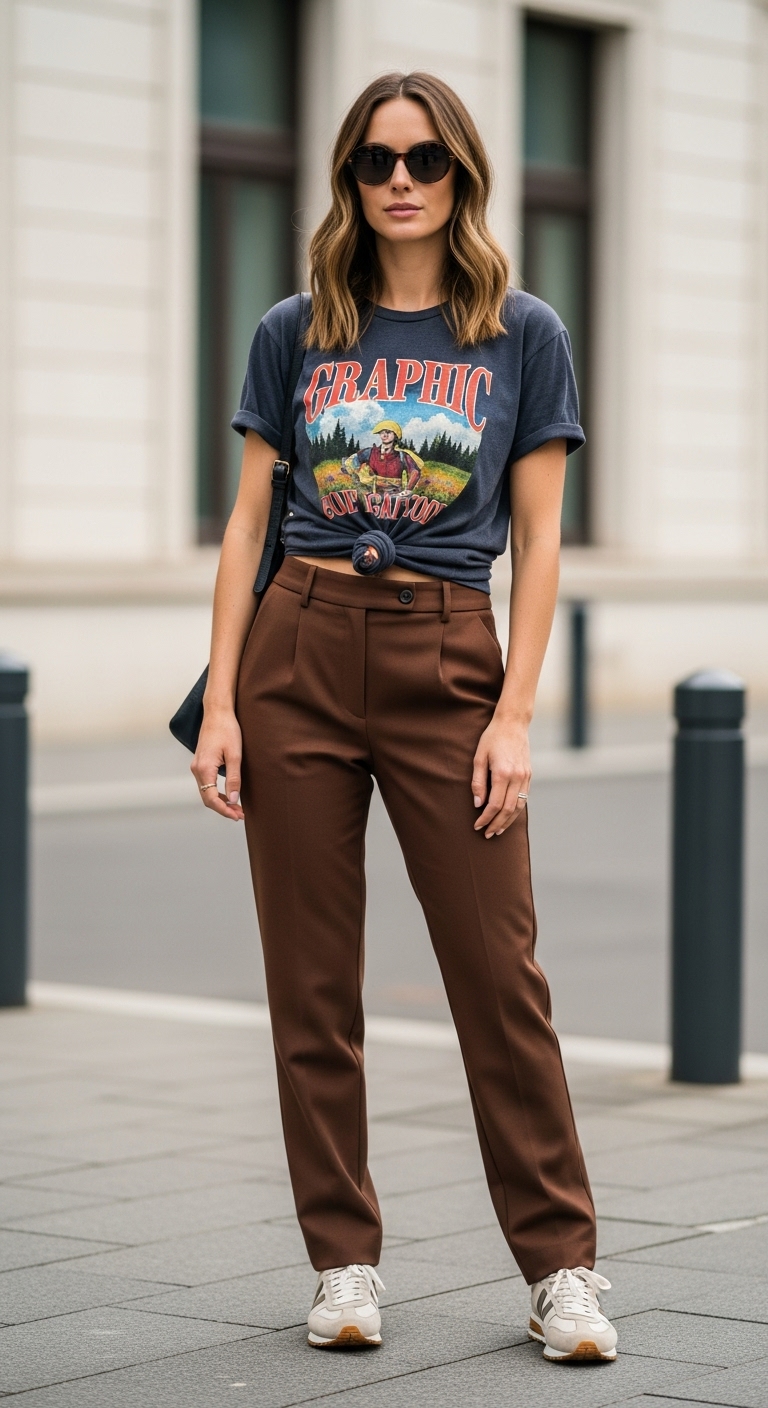 12 Elegant Brown Trousers Outfit Ideas That Feel Luxe