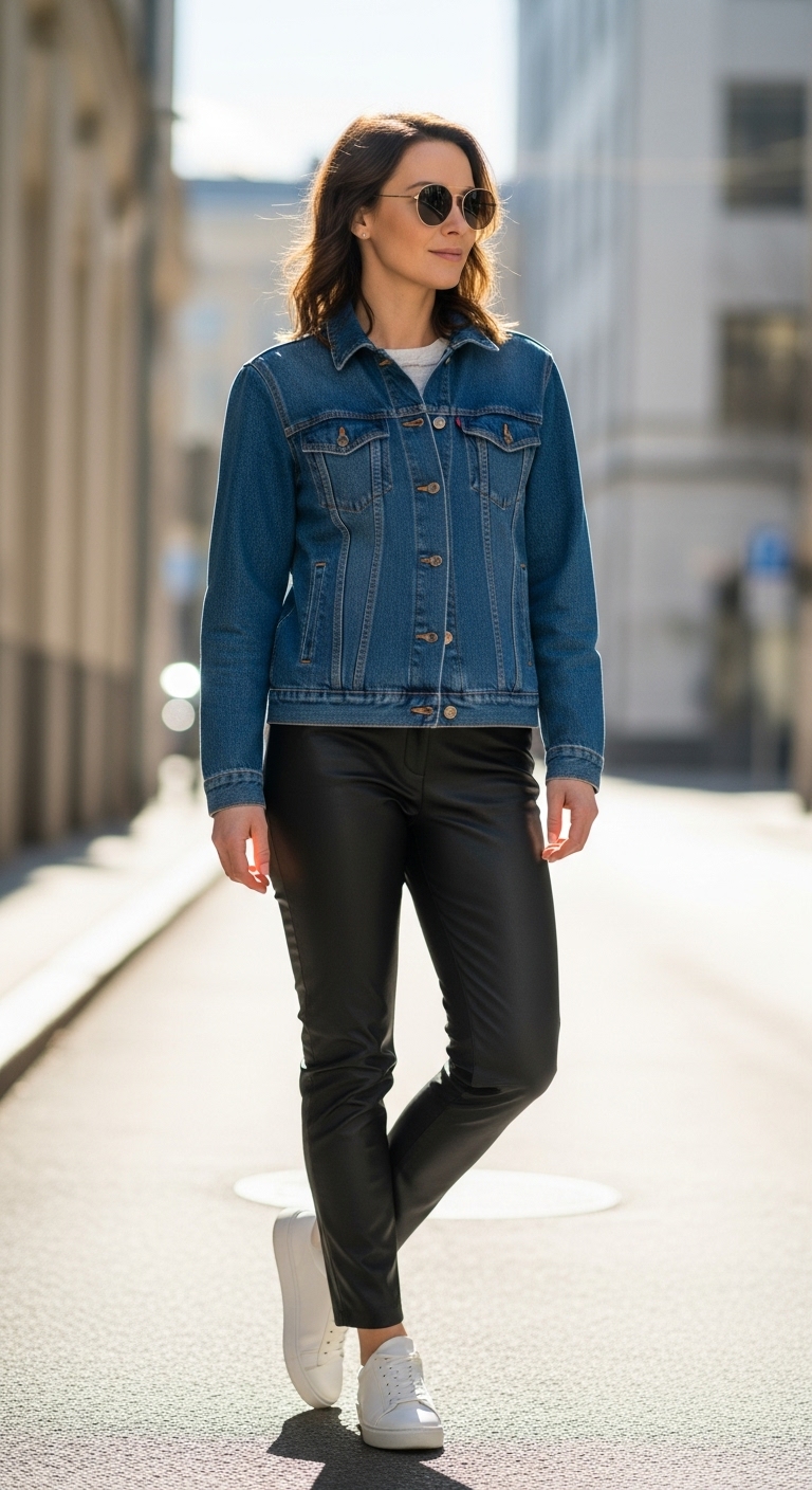 12 Bold Leather Trousers Outfit Ideas with Attitude